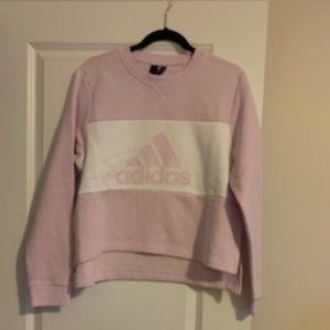 NWT Women's XL  Pink Adidas Crew Neck Sweatshirt